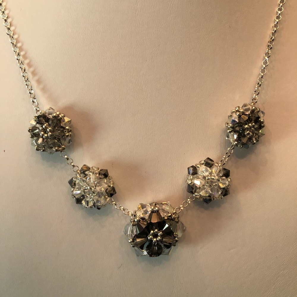 Rosejoy Designs Sterling Silver Swarovski Necklace